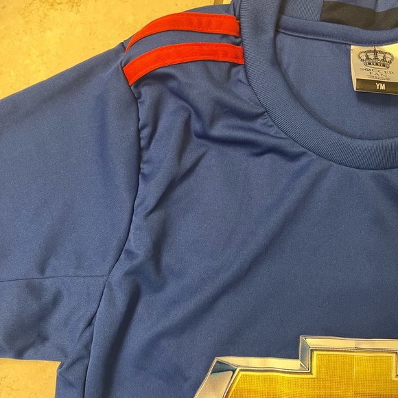 Size youth, medium Chevrolet, red and blue Ibrahimovic soccer jersey - Picture 4 of 7